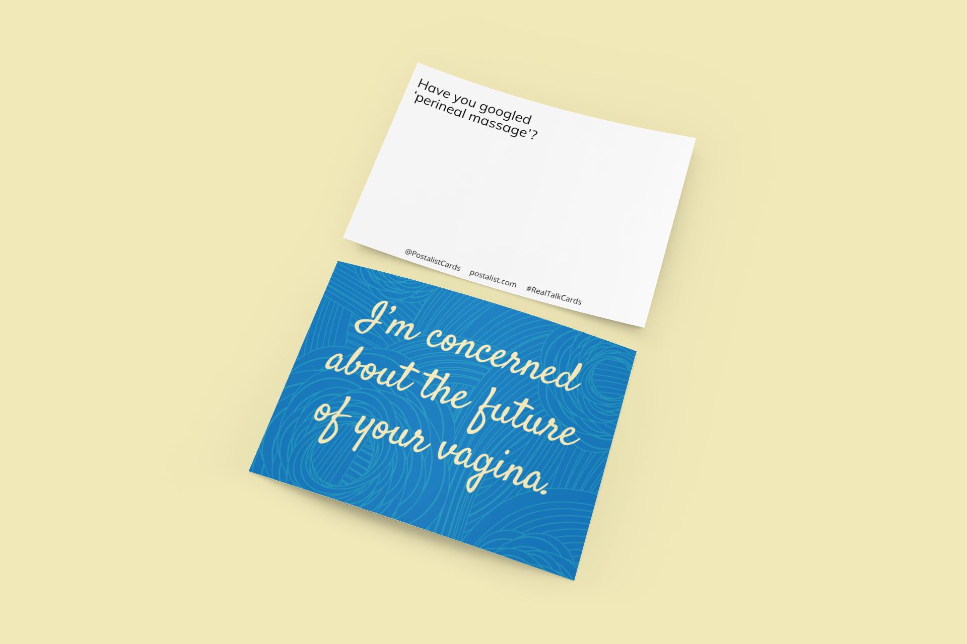 pregnancy cards - i'm concerned about the future of your vagina