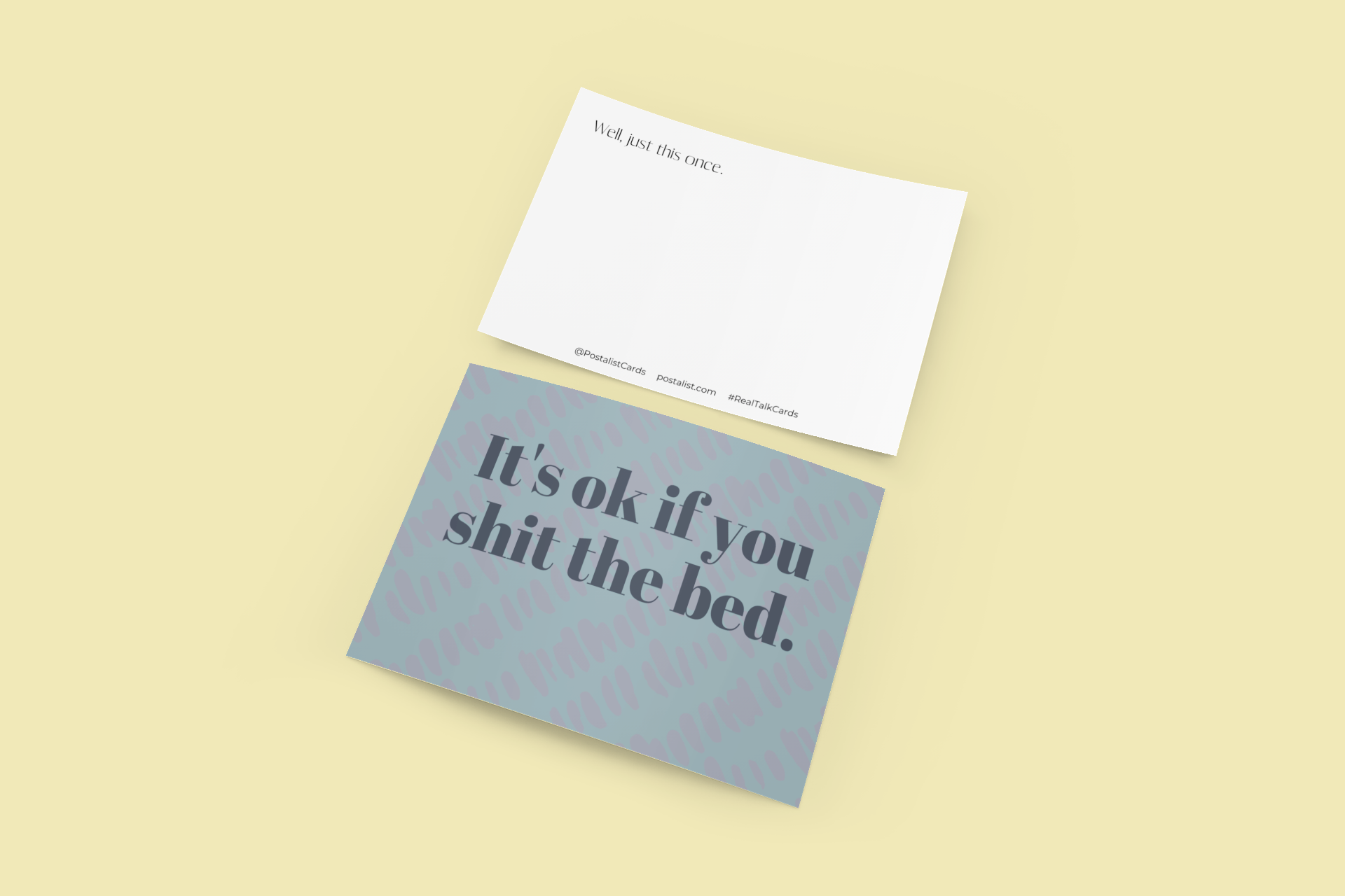 pregnancy cards - it's ok if you shit the bed